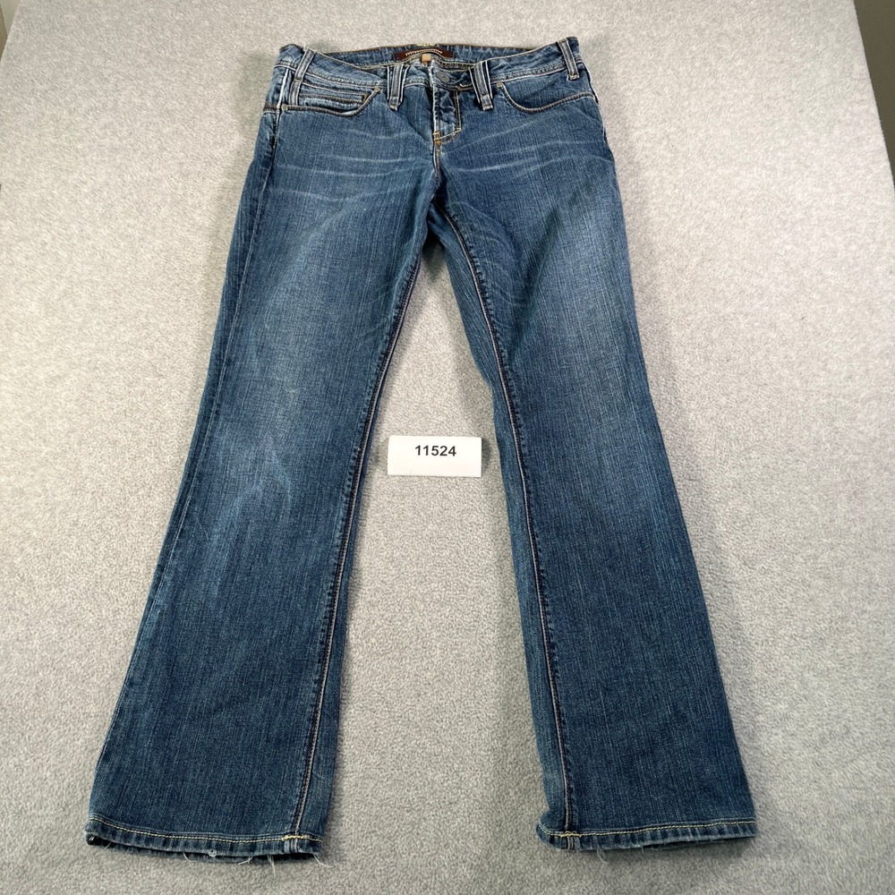 Yanuk Womens Bootcut Jeans Medium Wash Blue Low Rise Denim Size 31 Made in USA